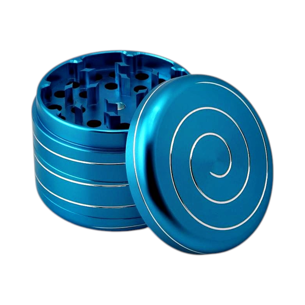 Illusion Style Metal Grinder-4 Piece-Blue