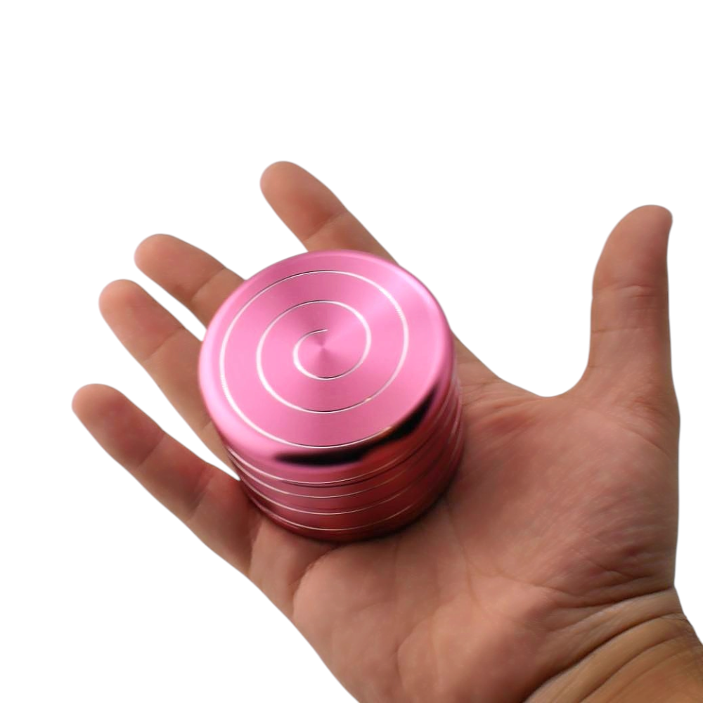Illusion Style Metal Grinder-4 Piece-Pink