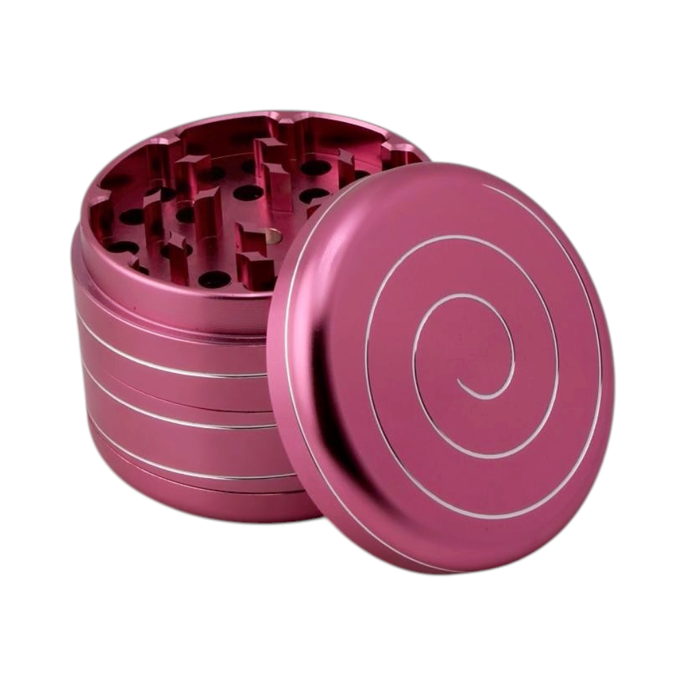 Illusion Style Metal Grinder-4 Piece-Pink