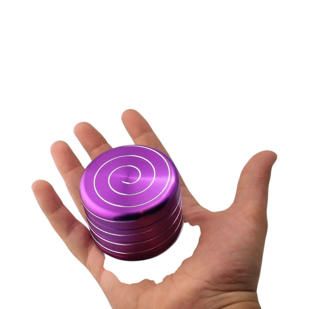 Illusion Style Metal Grinder-4 Piece-Purple