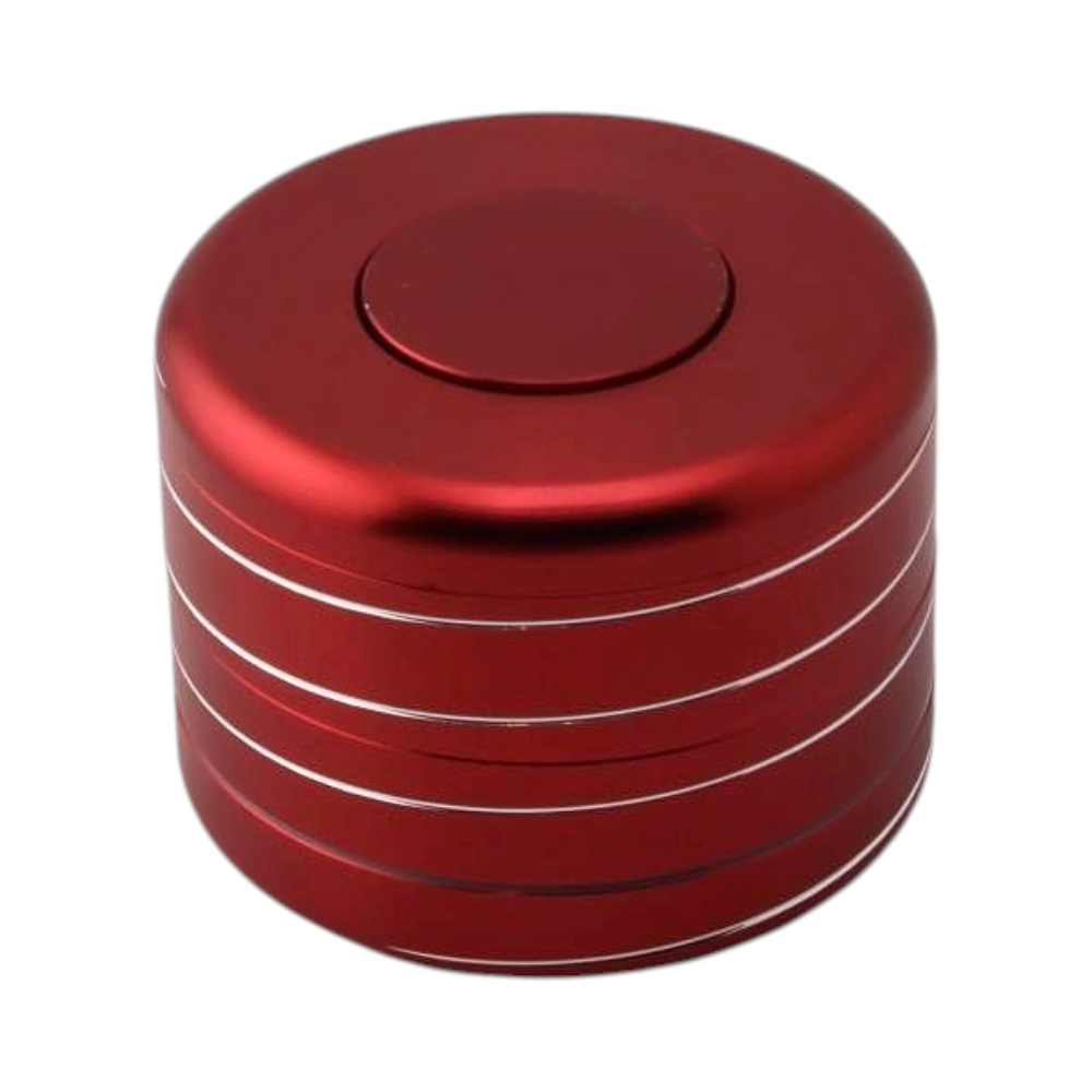 Illusion Style Metal Grinder-4 Piece-Red