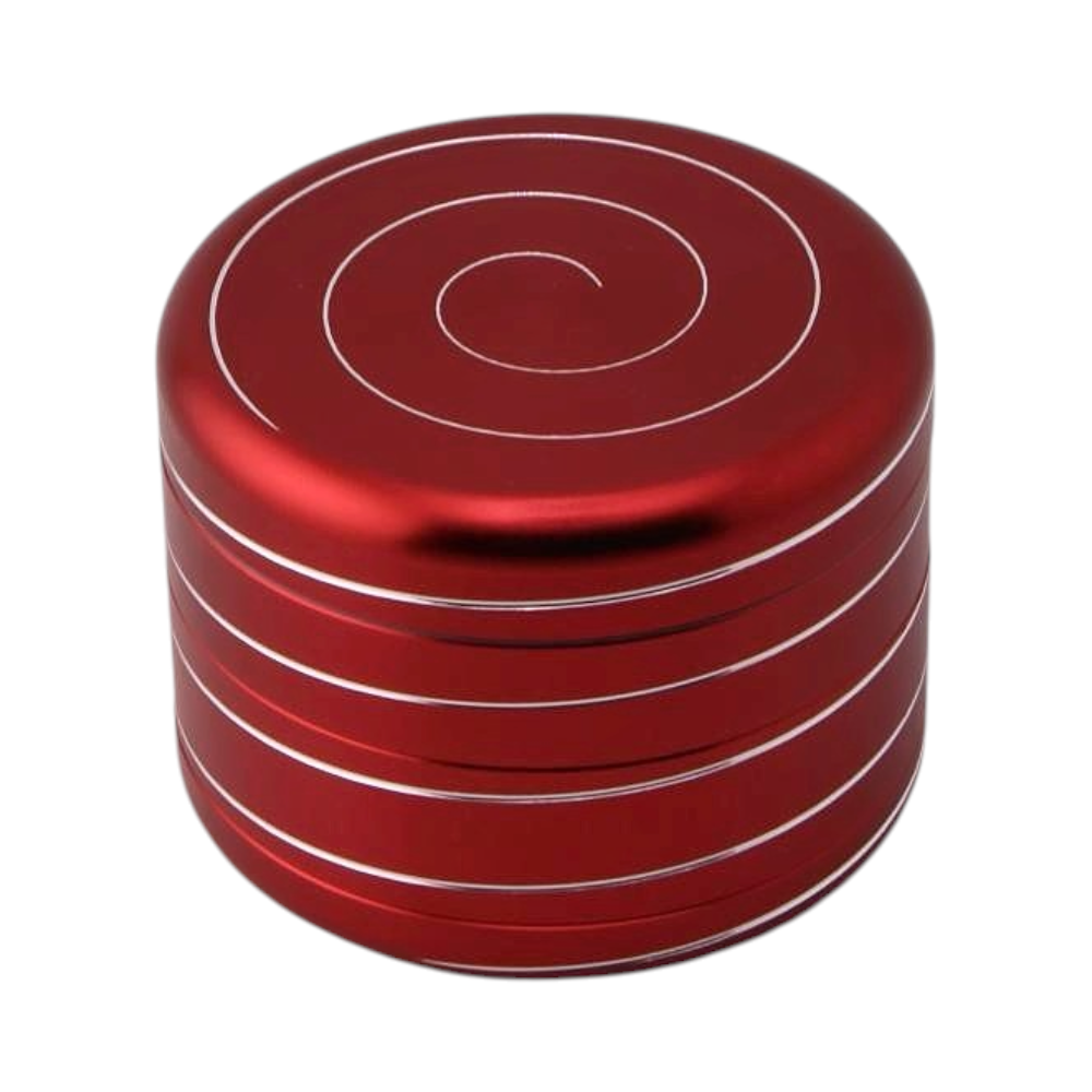 Illusion Style Metal Grinder-4 Piece-Red