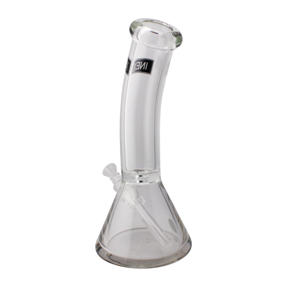 INEX Brand 12" Heavy Bent Straight Water Pipe-Clear