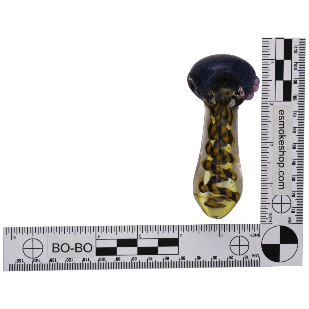 Inferno Glass Hand Pipe-Blue