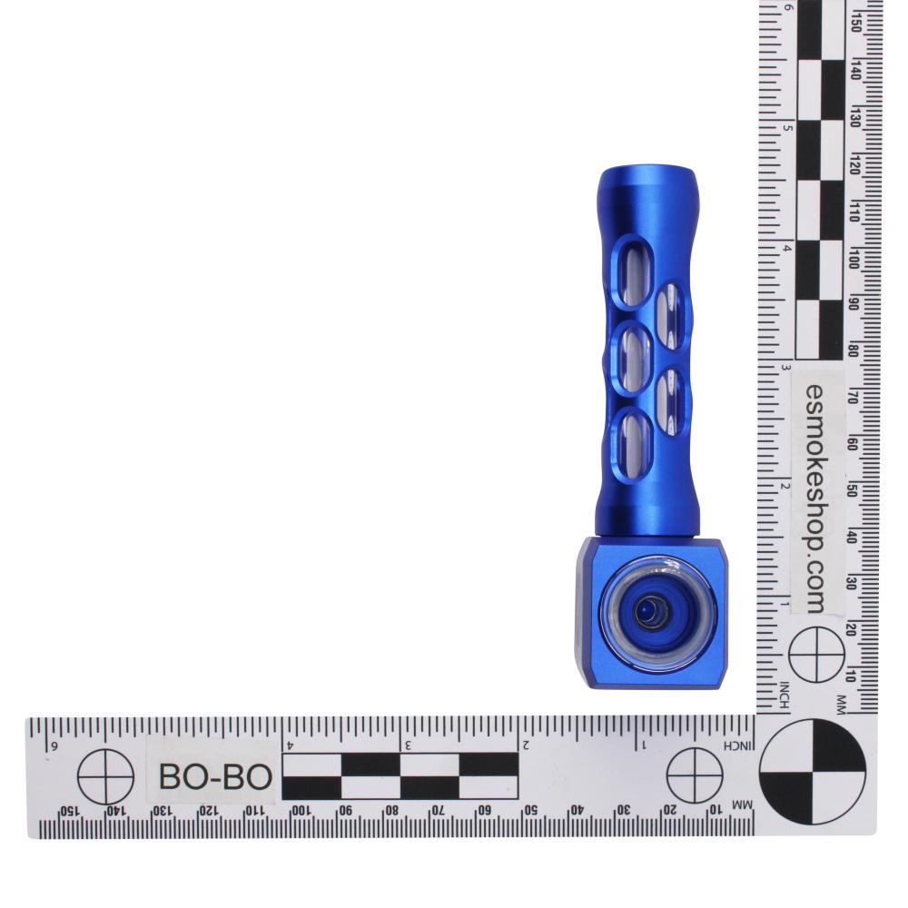 Iron Style Metallic Hand Pipe-Blue