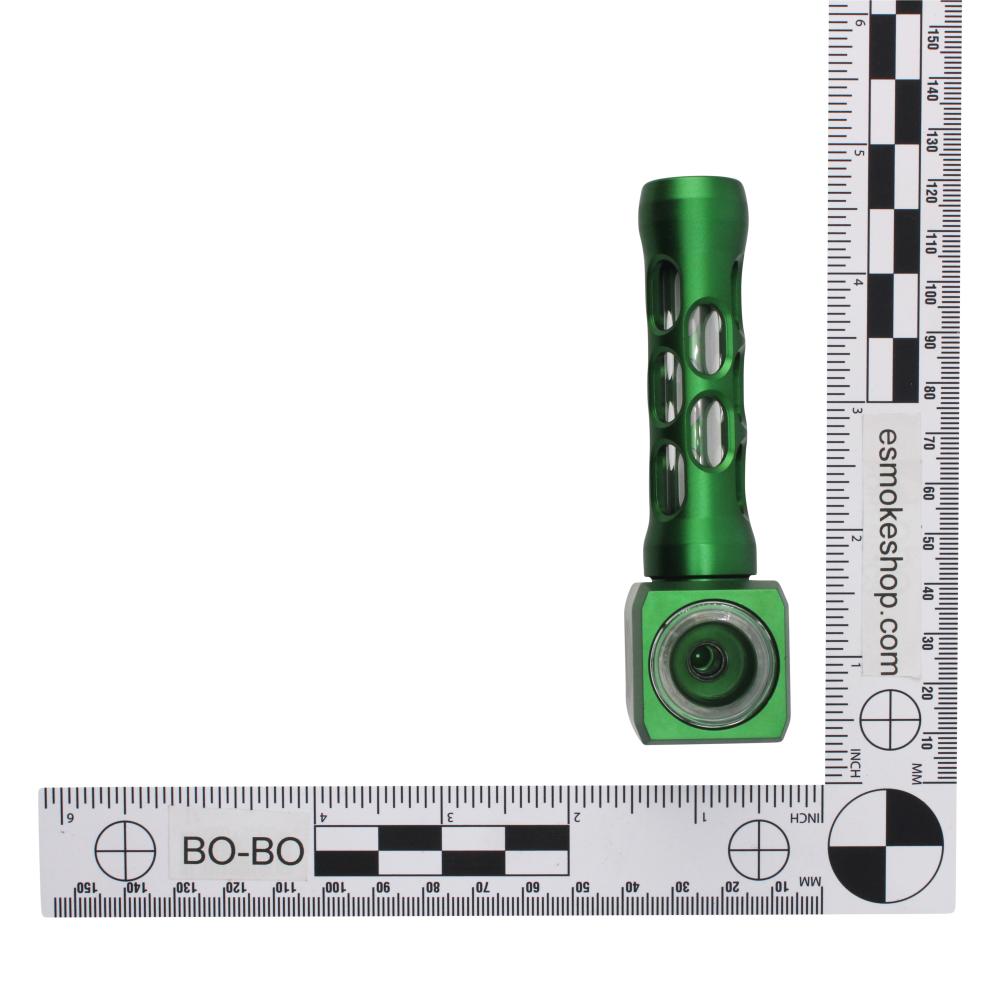 Iron Style Metallic Hand Pipe-Green