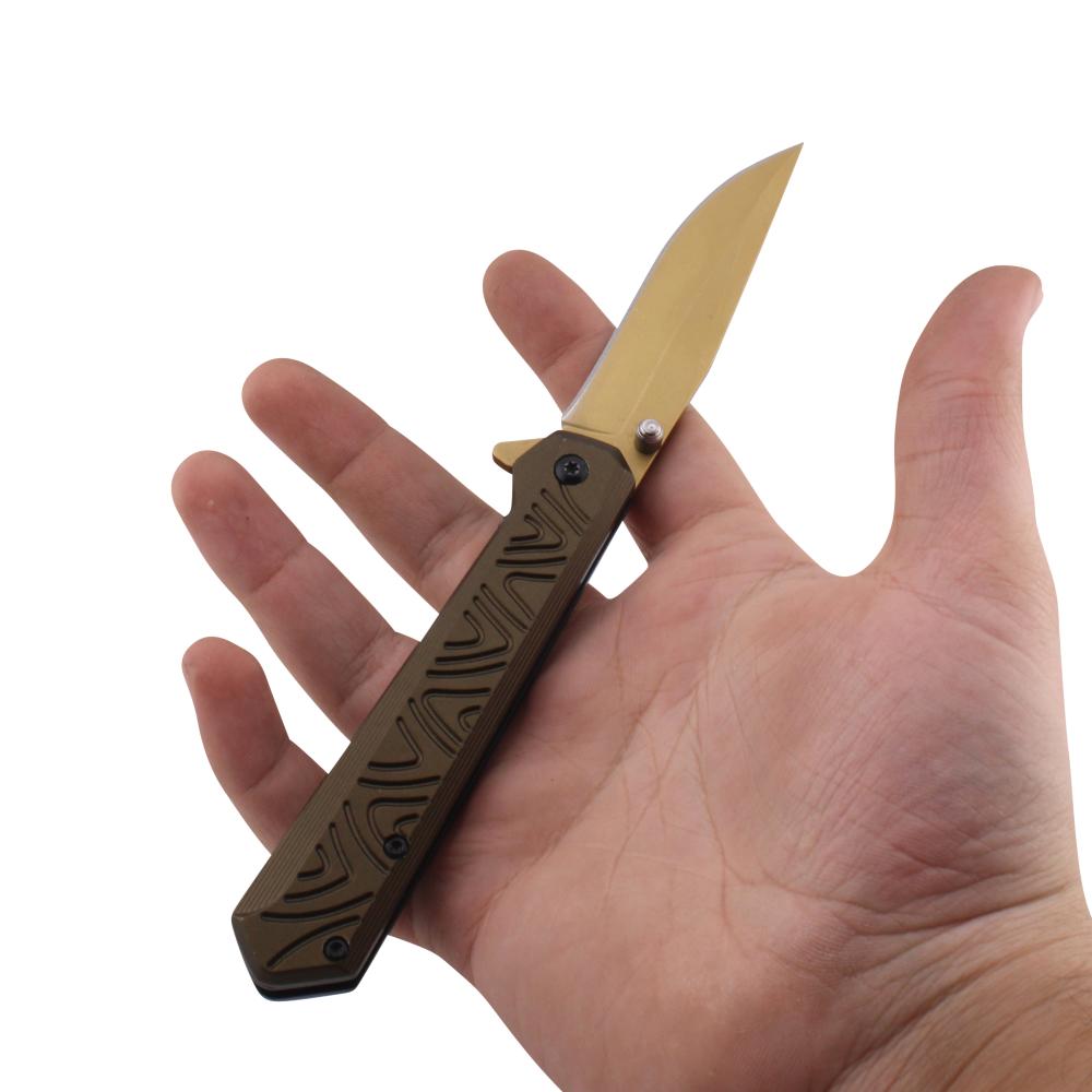 Ironclad X1 Tactical Folding Metal Pocket Knife-Gold