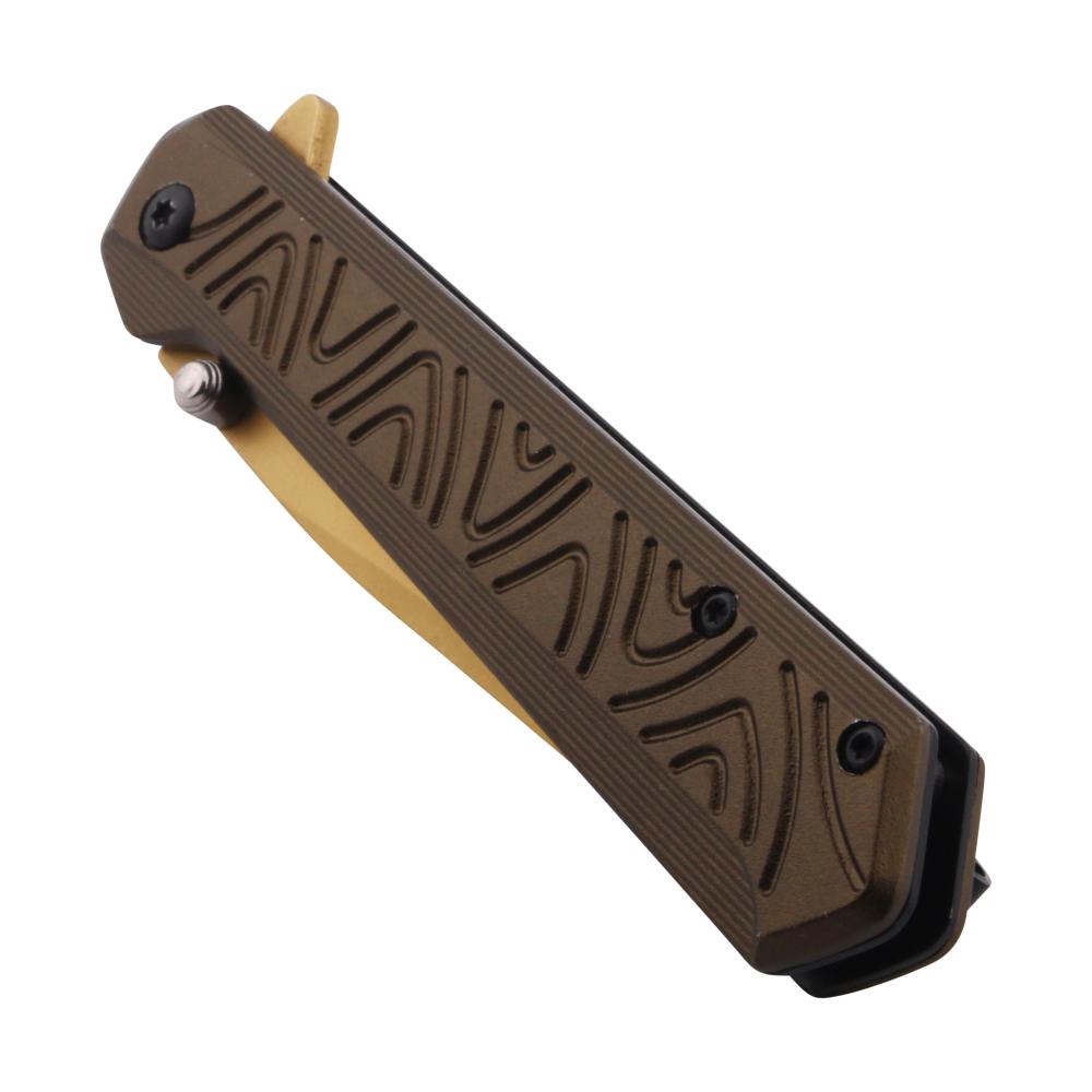 Ironclad X1 Tactical Folding Metal Pocket Knife-Gold