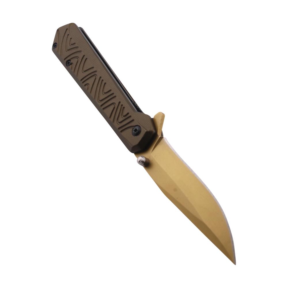 Ironclad X1 Tactical Folding Metal Pocket Knife-Gold