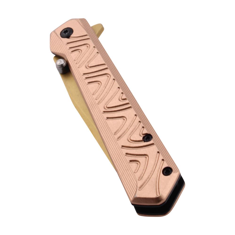 Ironclad X1 Tactical Folding Metal Pocket Knife-Rose Gold