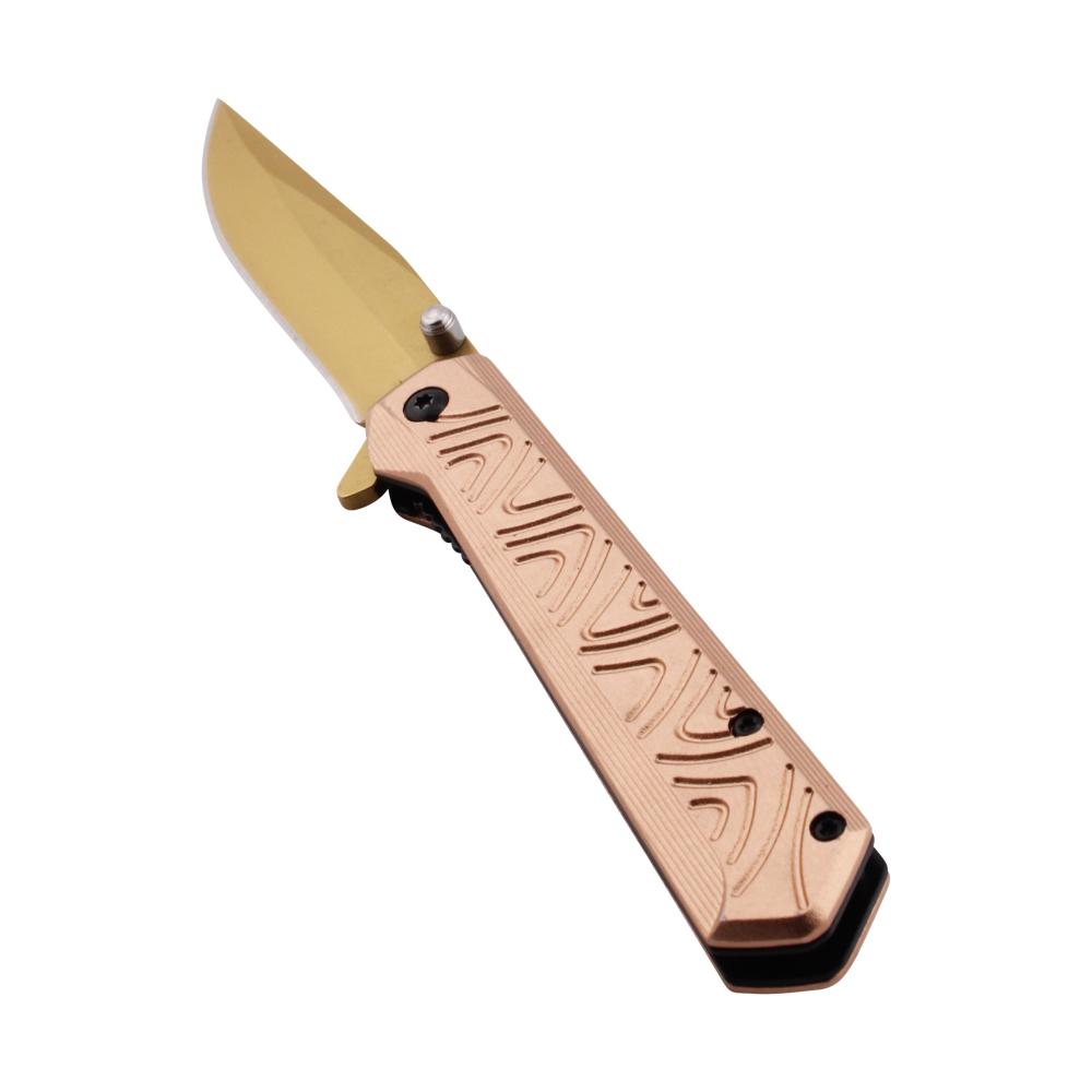 Ironclad X1 Tactical Folding Metal Pocket Knife-Rose Gold