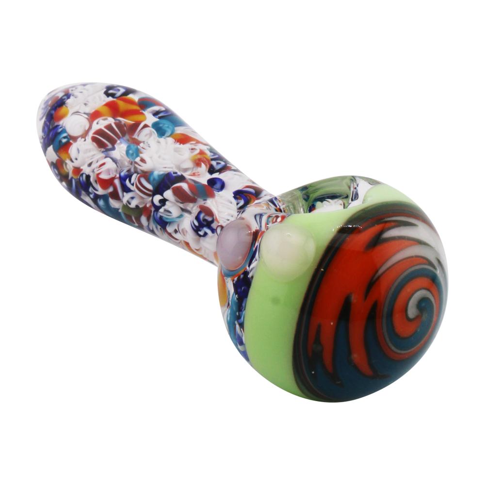 Jasmine Glass Hand Pipe-Green