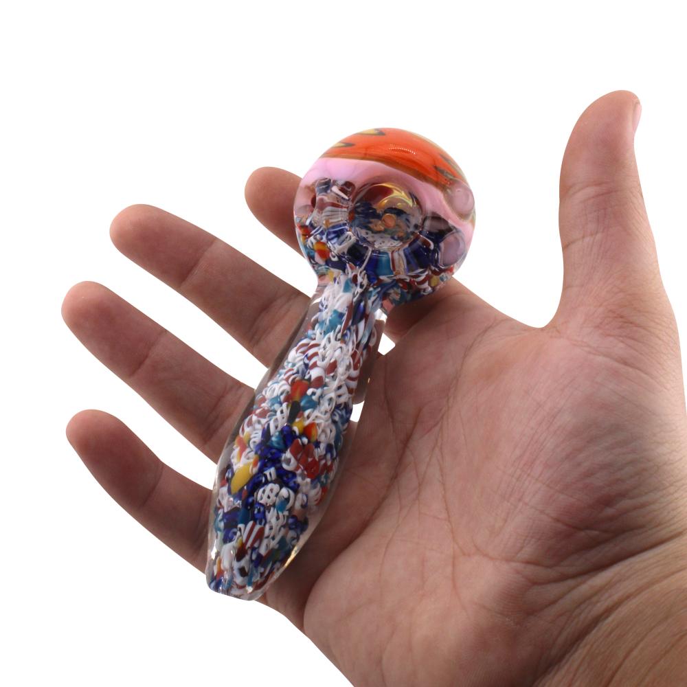 Jasmine Glass Hand Pipe-Pink