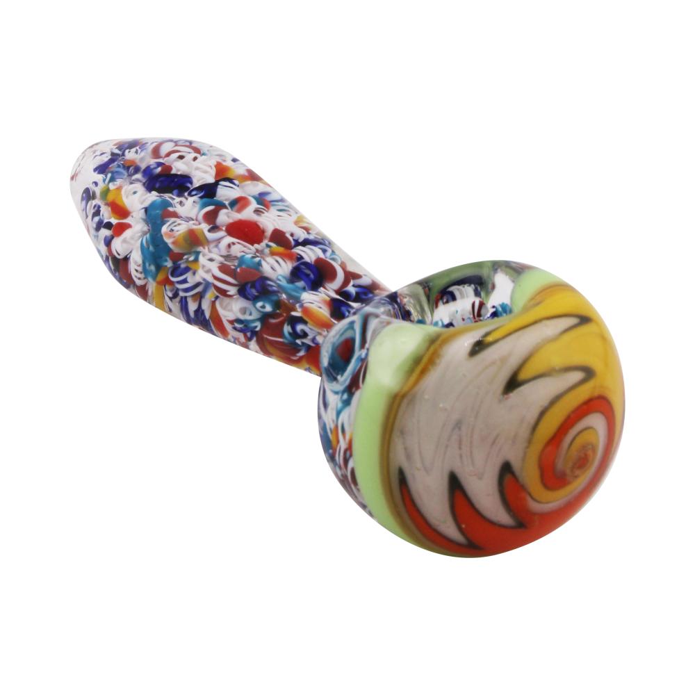 Jasmine Glass Hand Pipe-White