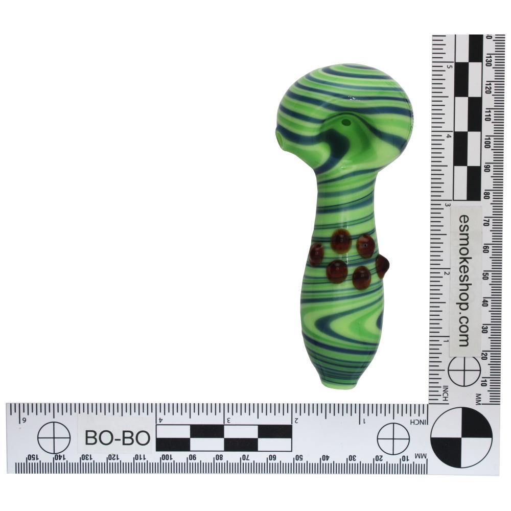 Jasper Glass Hand Pipe-Green