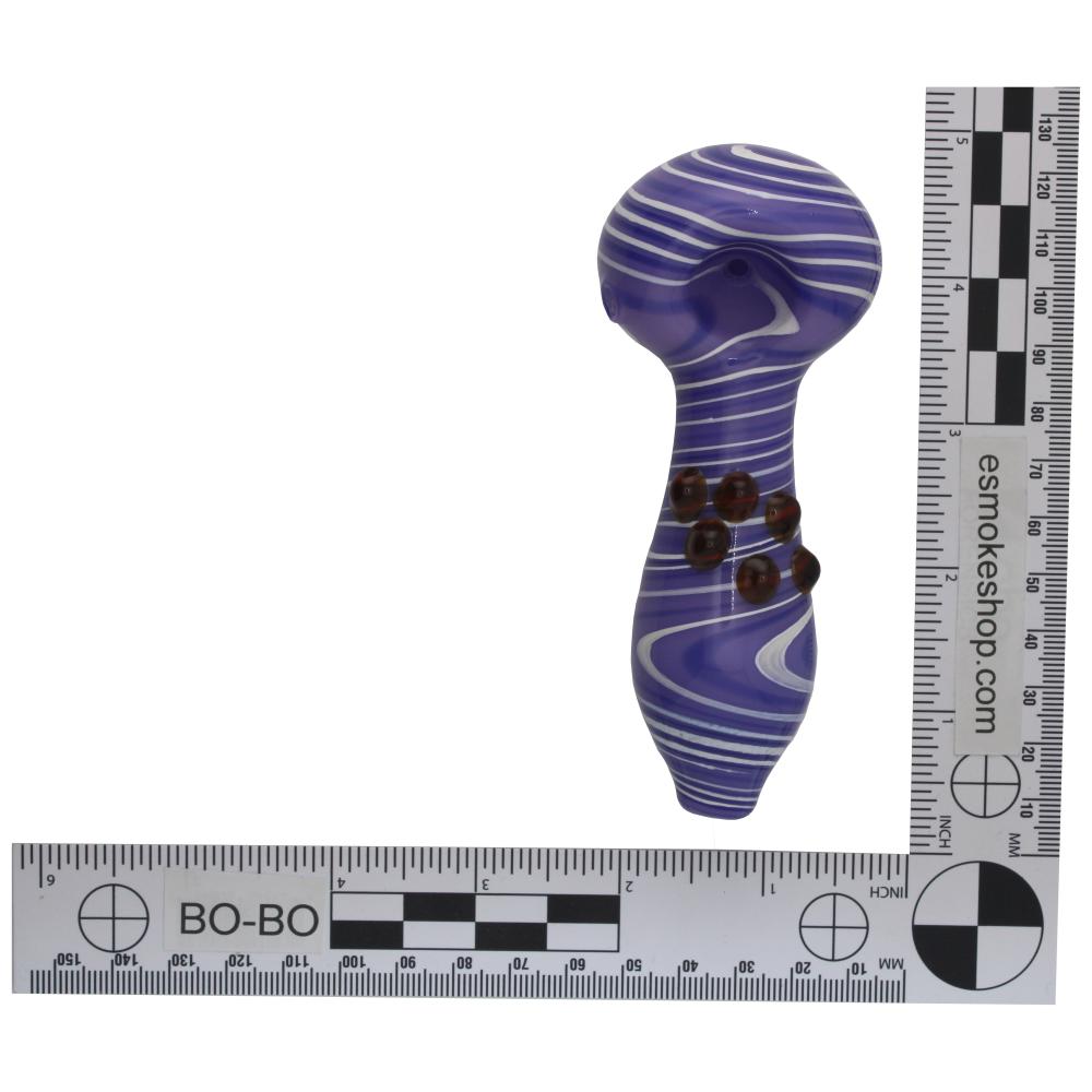Jasper Glass Hand Pipe-Purple