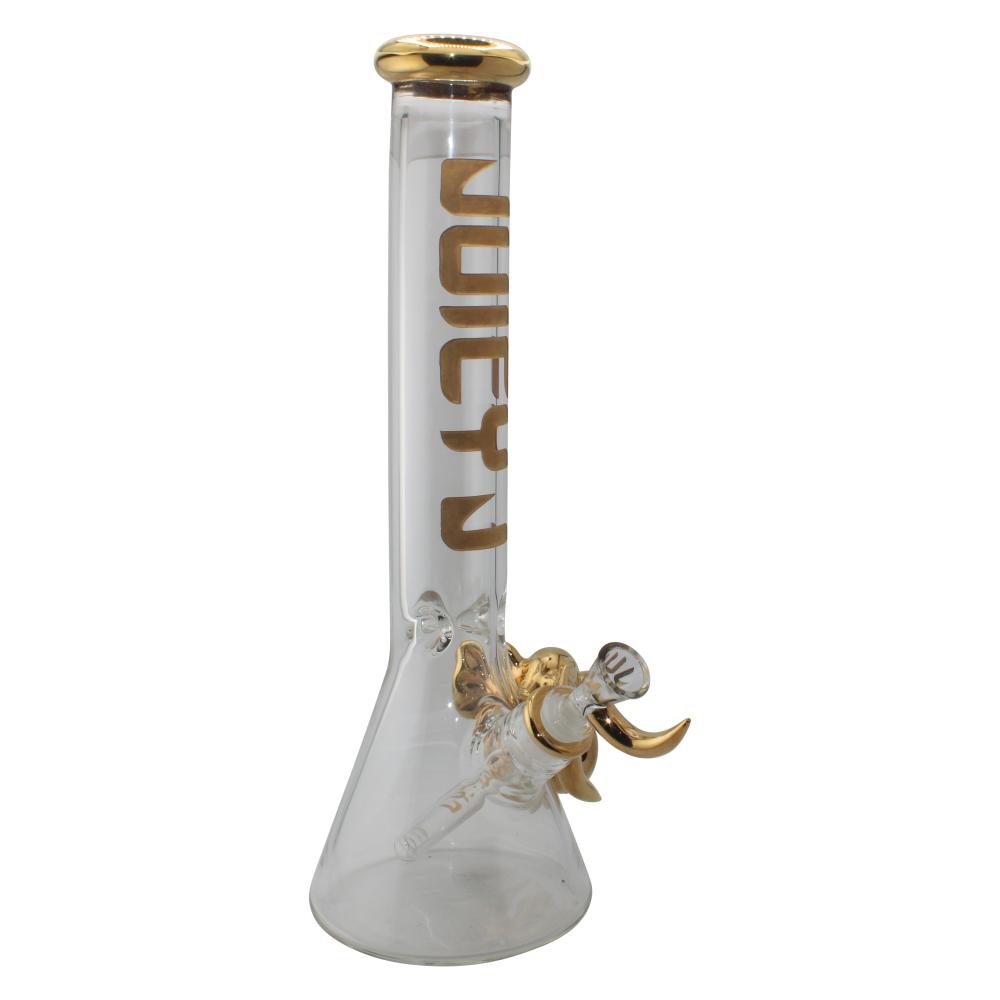 Juicy J Glass Gold Elephent Beaker Water Pipe-Gold E