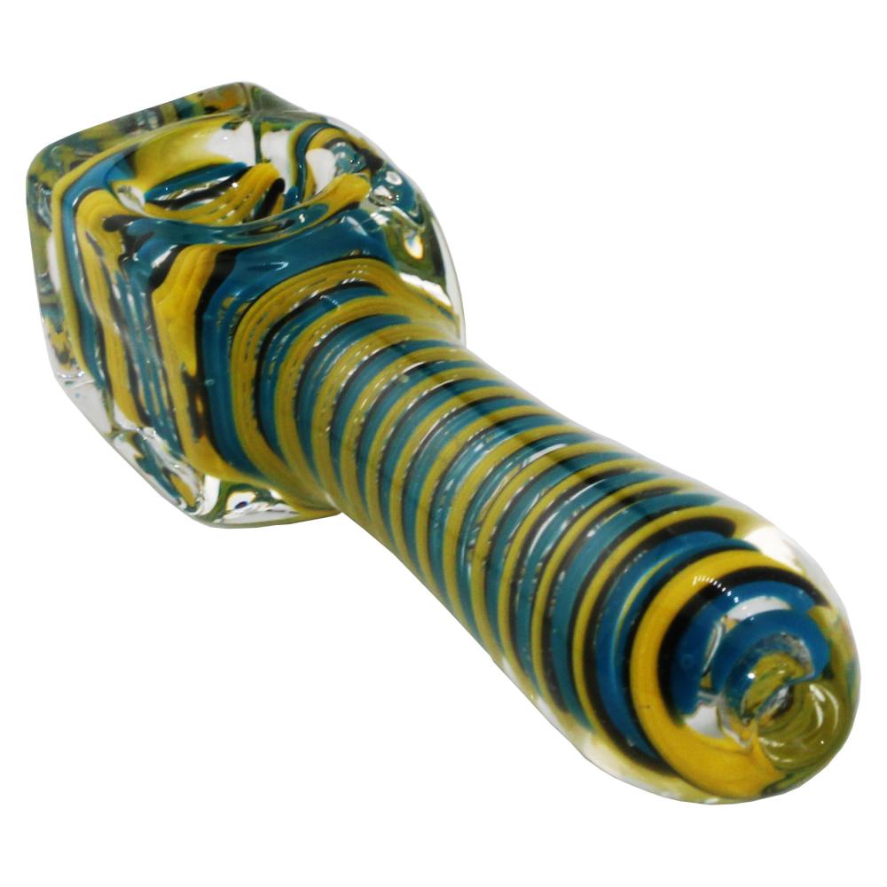 Lapis Glass Hand Pipe-Blue