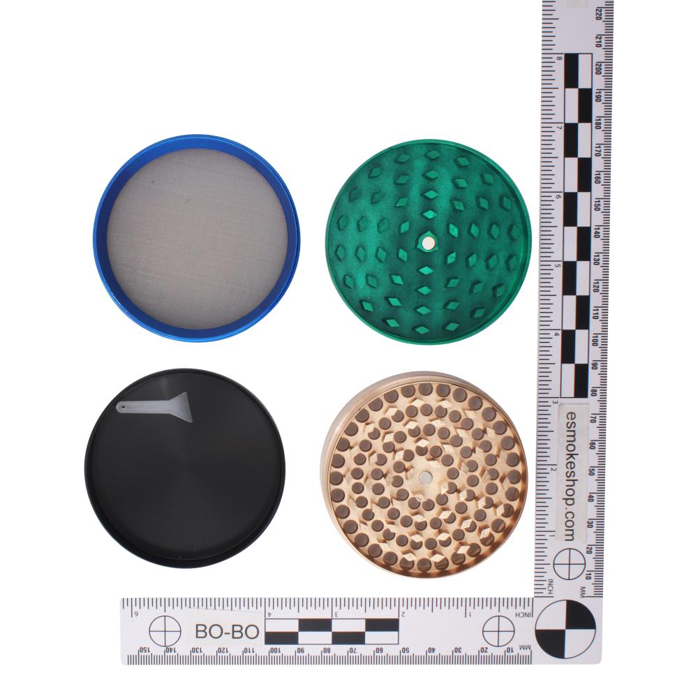 Leaf Fusion Metal Grinder-4 Piece-Green