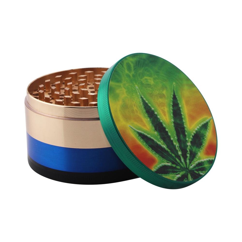 Leaf Fusion Metal Grinder-4 Piece-Green