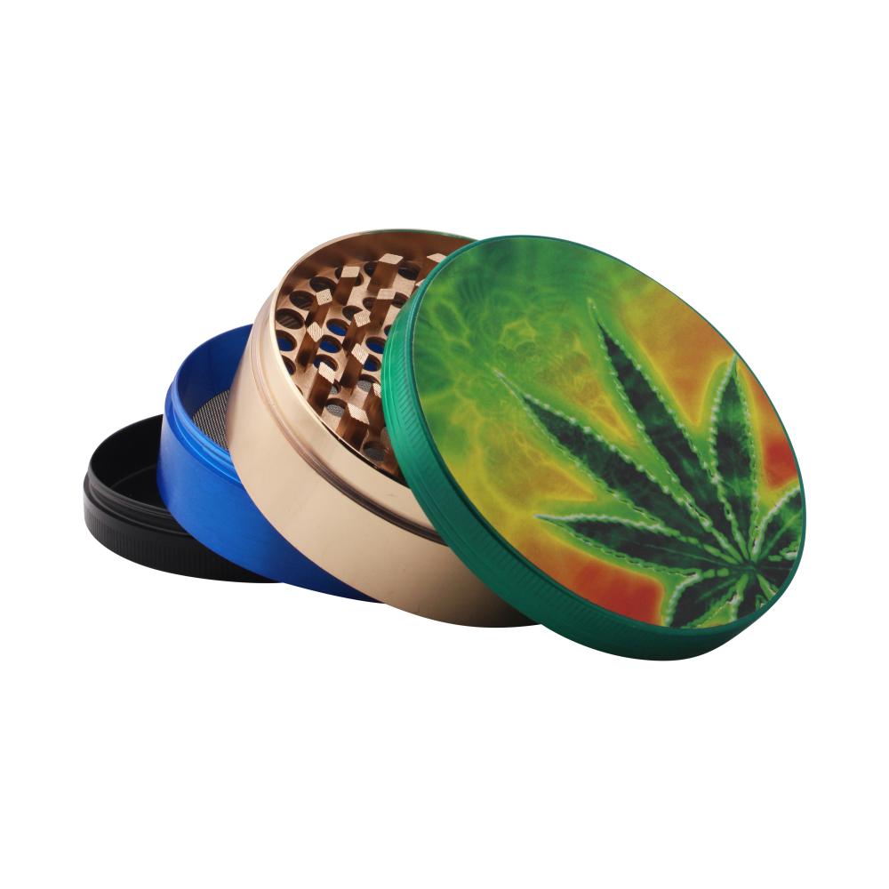 Leaf Fusion Metal Grinder-4 Piece-Green