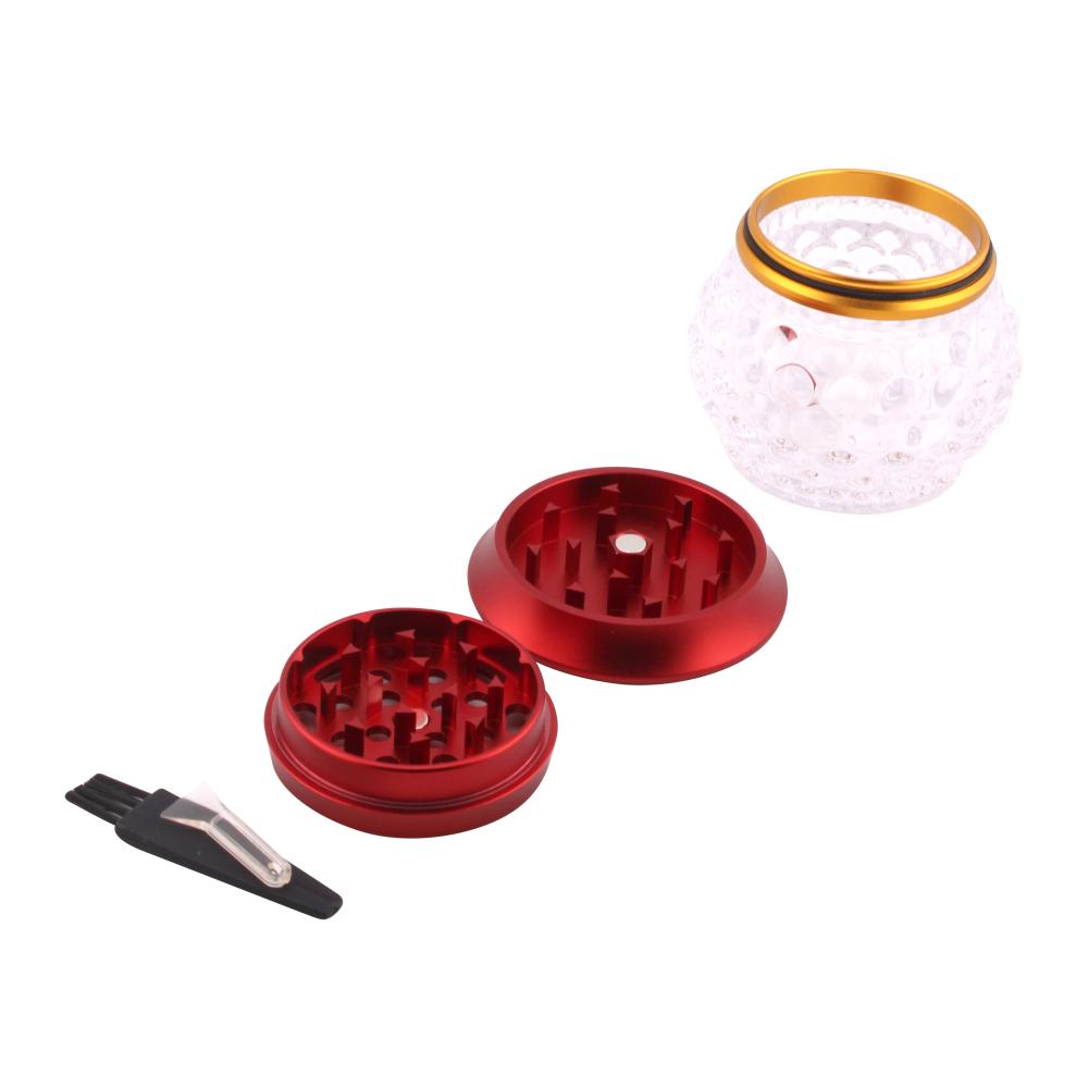 Leaf Metal Grinder-3 Piece-Red
