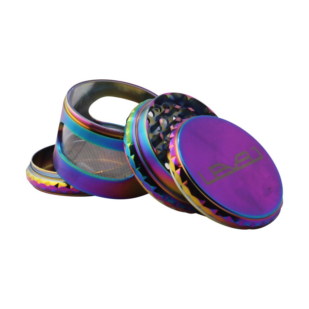 Level Iridescent Metal Grinder-4 Piece-Purple