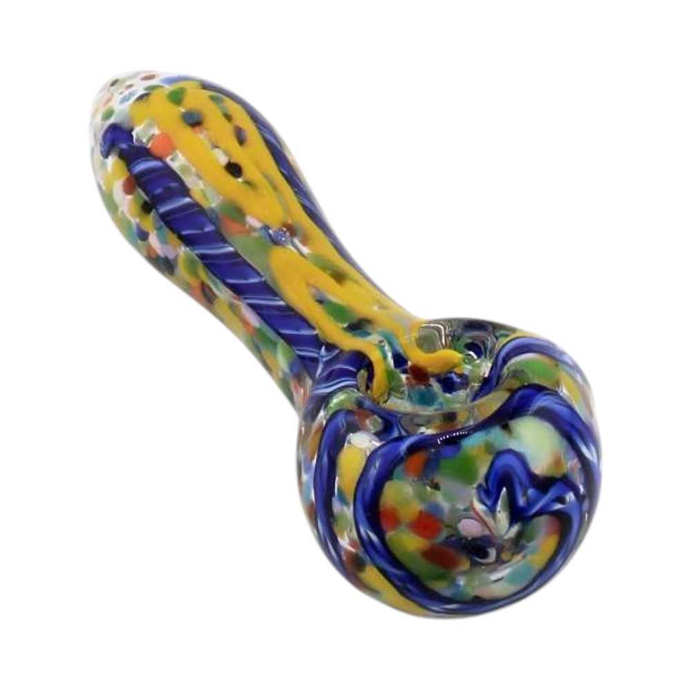 Line N193 Glass Hand Pipe-Yellow Mix