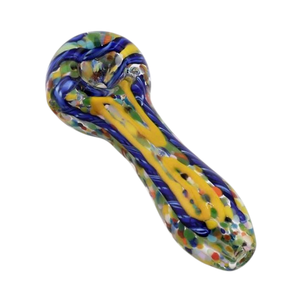 Line N193 Glass Hand Pipe-Yellow Mix