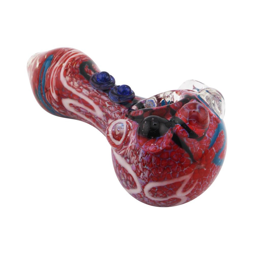 Lino Ember Glass Hand Pipe-Dark Pink