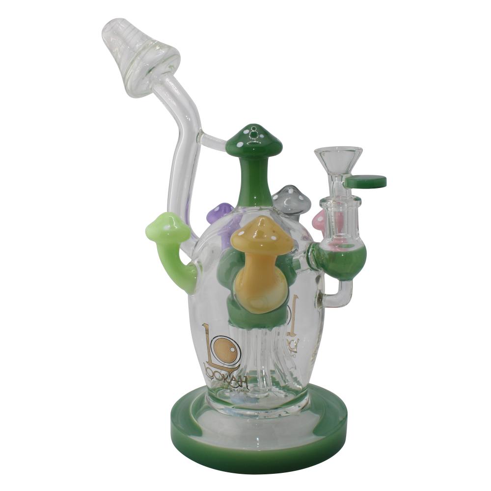 Lookah Magic Mushroom Glass Water Pipe-Green