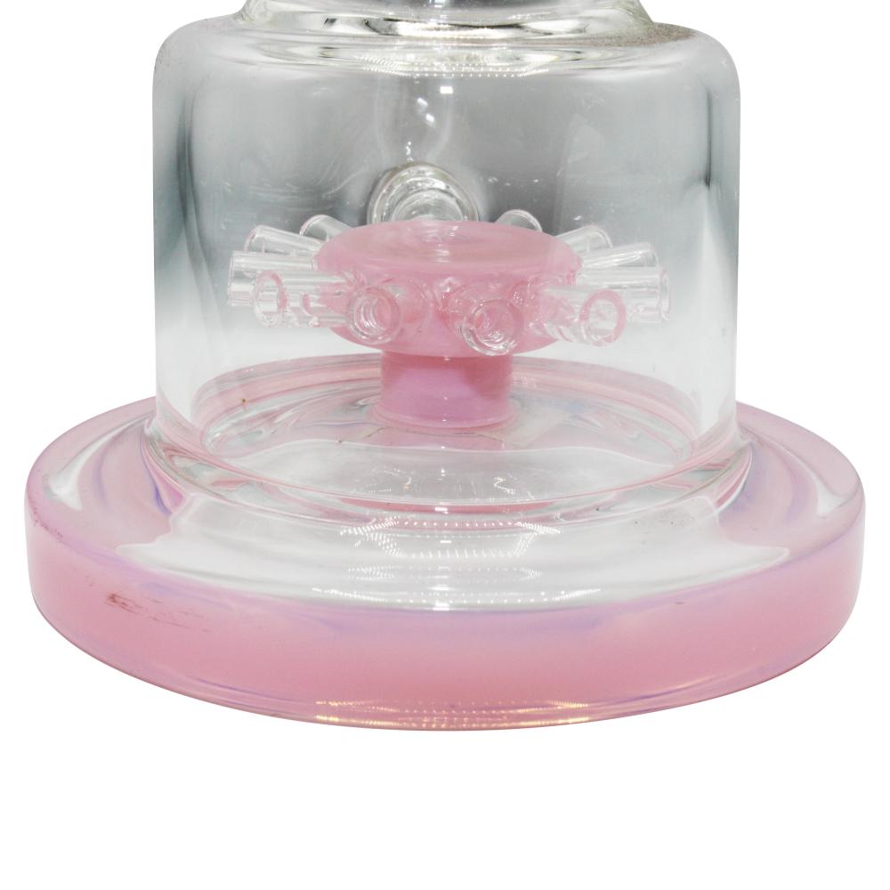 Lookah Microscope Triple Stack Multi Chamber Perc Water Pipe-Pink