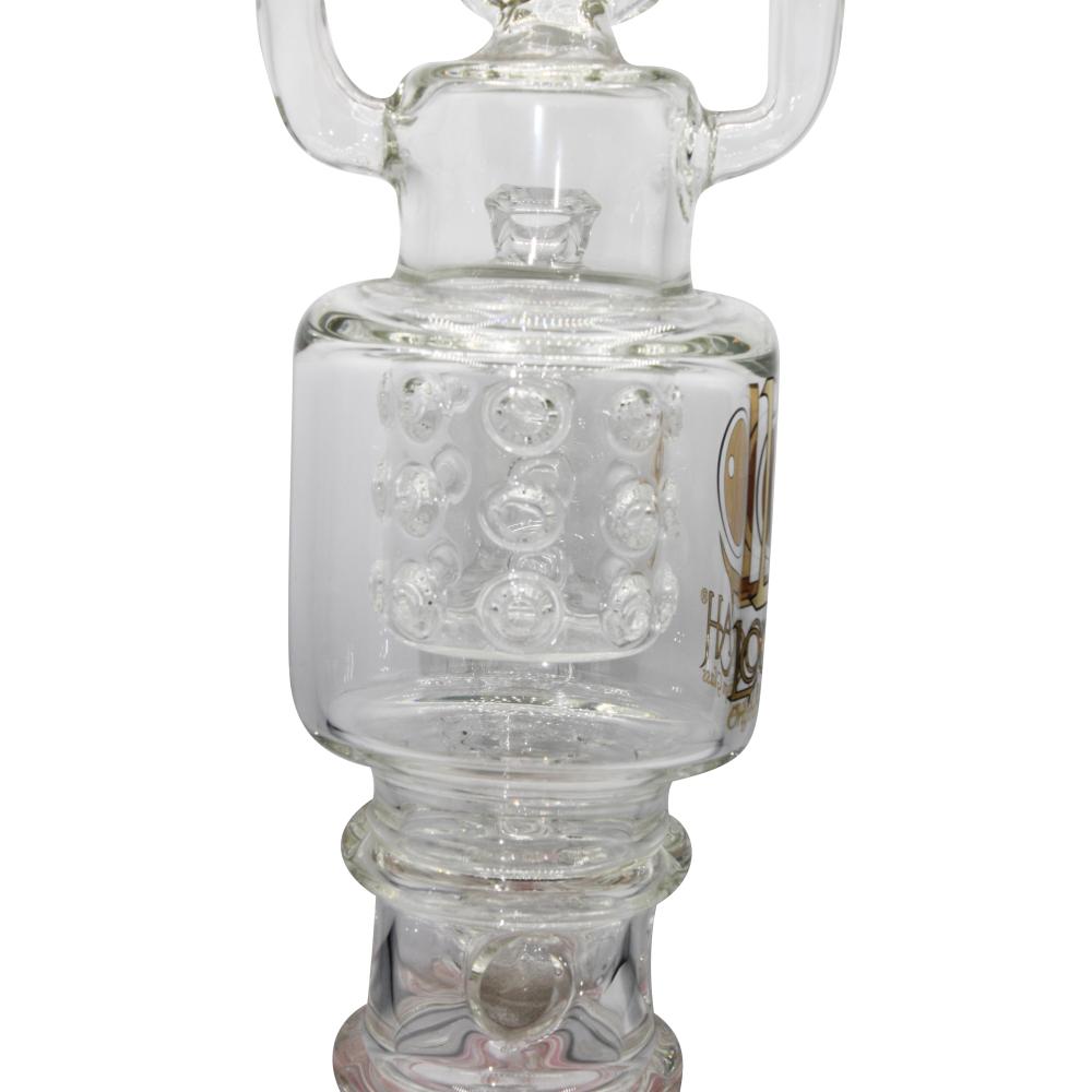 Lookah Microscope Triple Stack Multi Chamber Perc Water Pipe-Pink