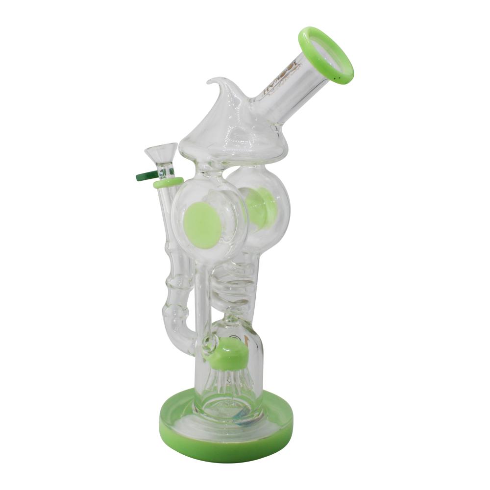 Lookah Recycler Helix Water Pipe-Green