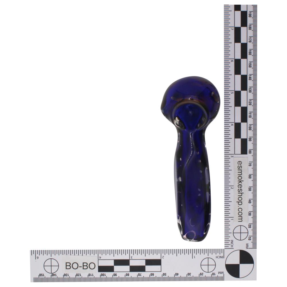 Lunar Glass Hand Pipe-Blue