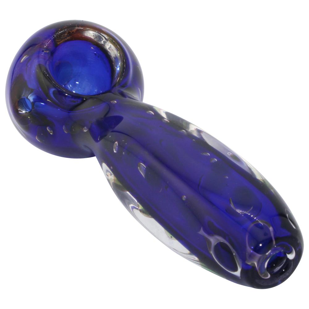 Lunar Glass Hand Pipe-Blue