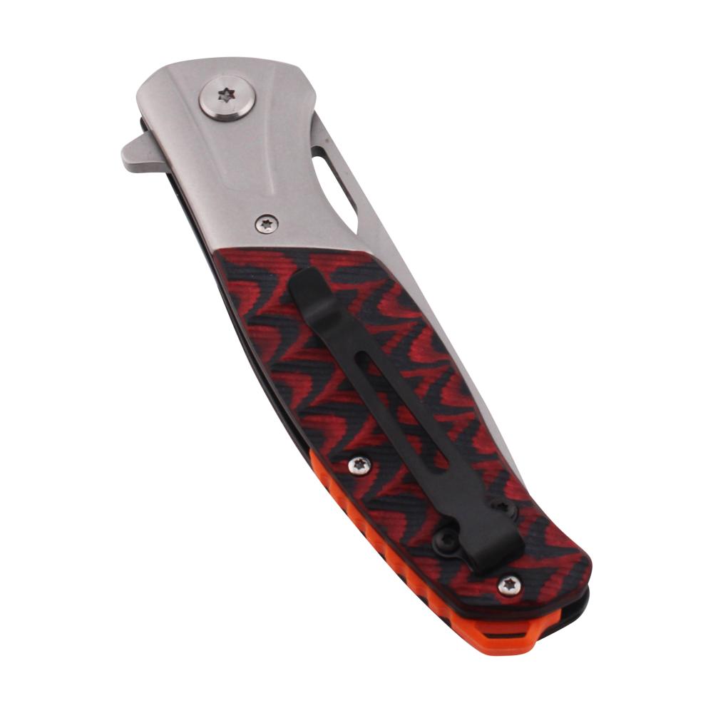 M Sigma N10 Folding Metal Pocket Knife-Red