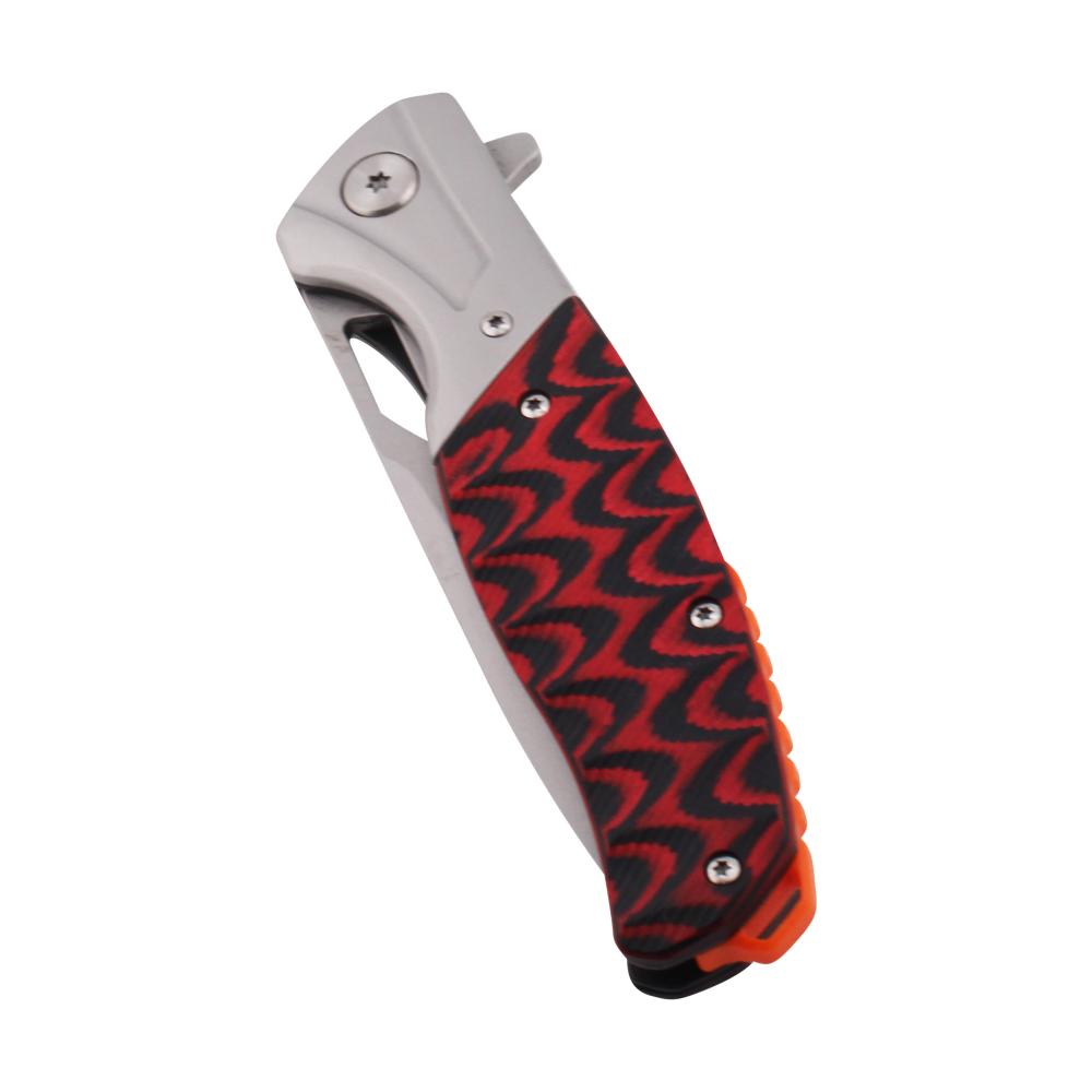 M Sigma N10 Folding Metal Pocket Knife-Red