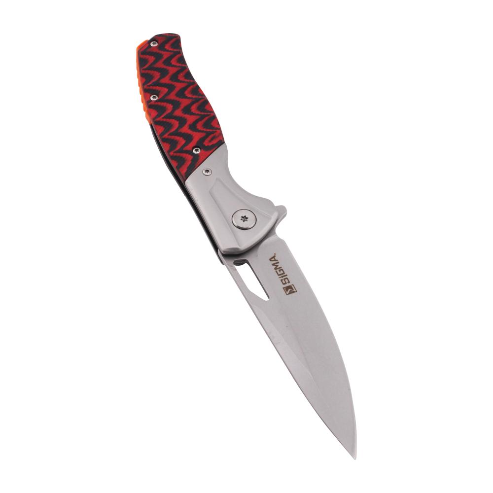 M Sigma N10 Folding Metal Pocket Knife-Red