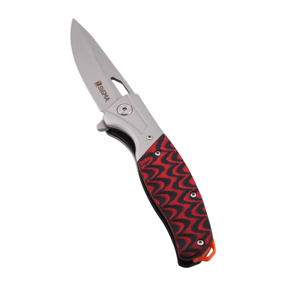 M Sigma N10 Folding Metal Pocket Knife-Red