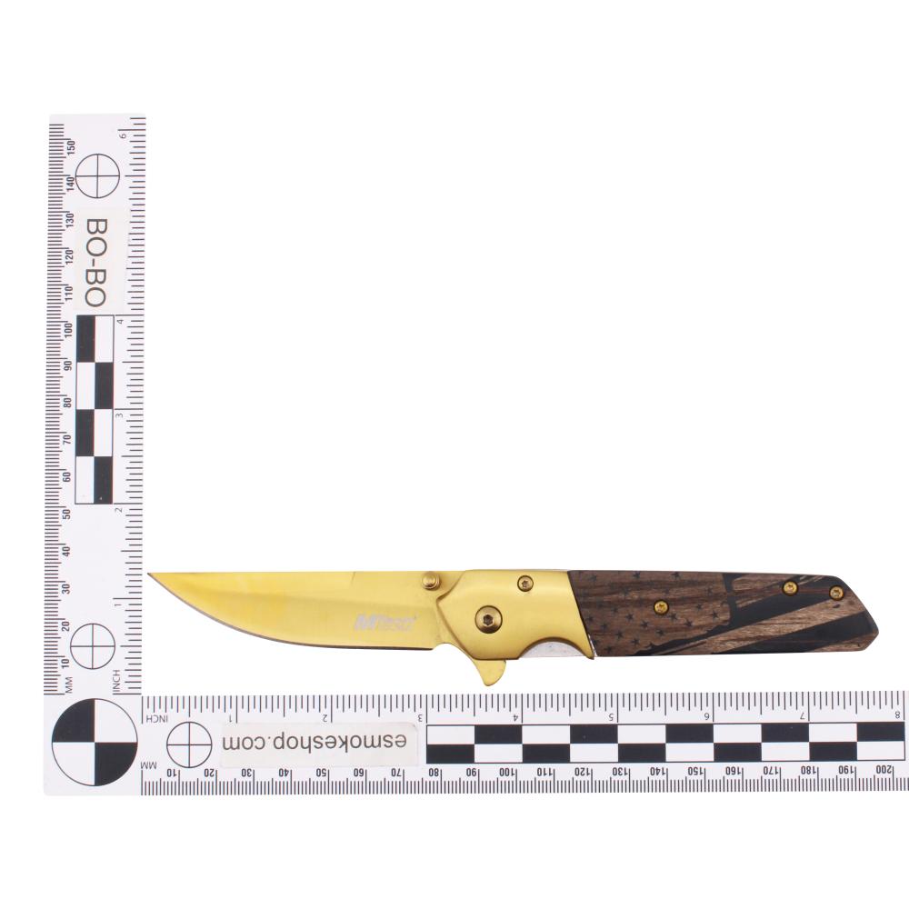 M Tech USA Folding Metal Pocket Knife-Gold