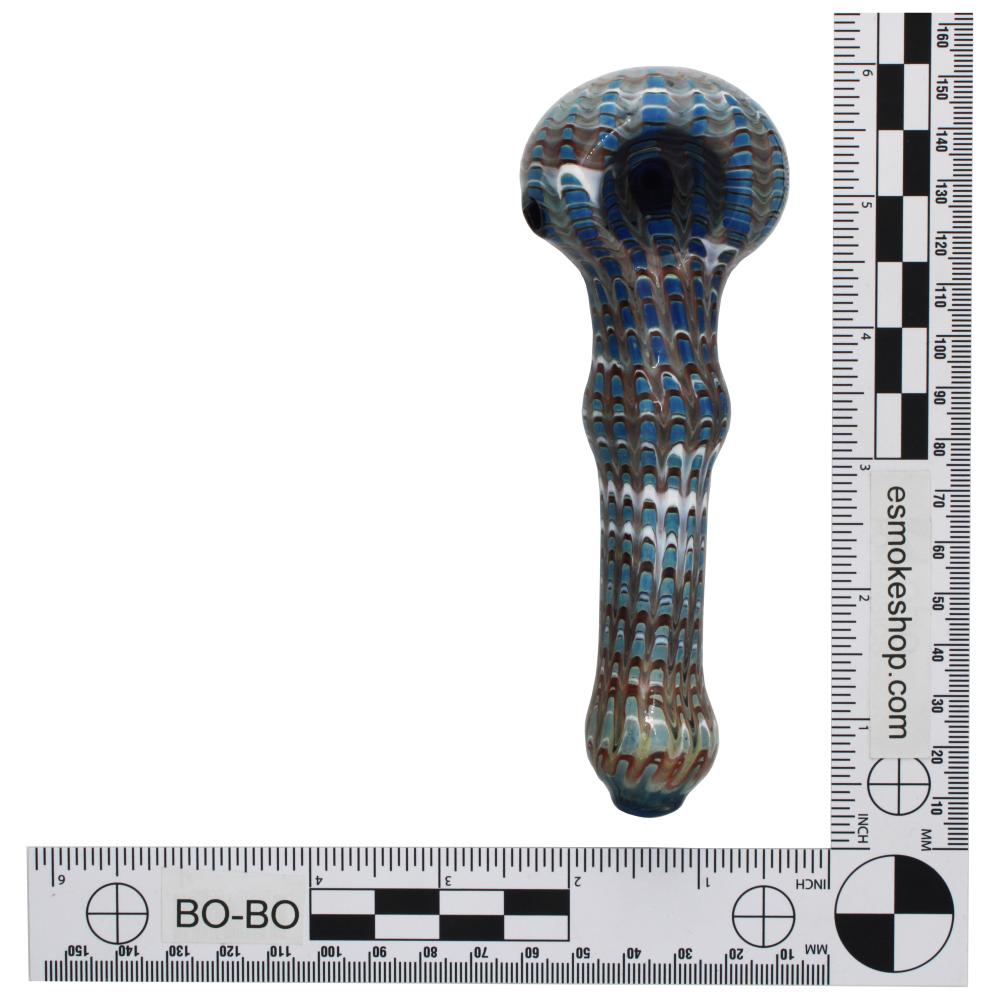 Malachite Glass Hand Pipe-Blue
