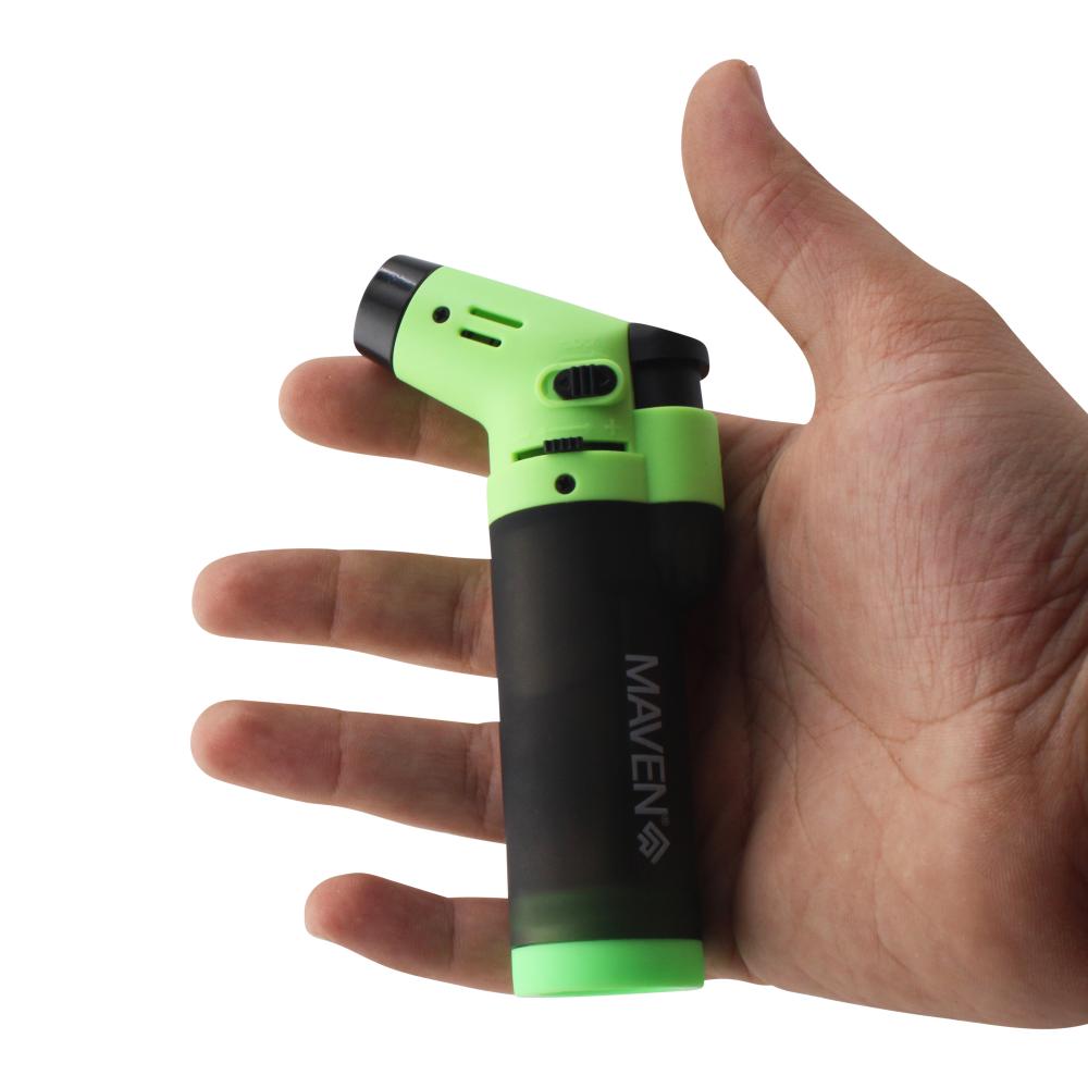 Maven Alpha Single Flame Torch Lighter-Light Green