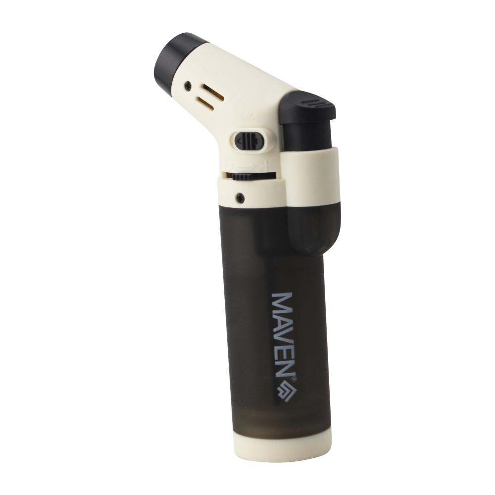 Maven Alpha Single Flame Torch Lighter-White
