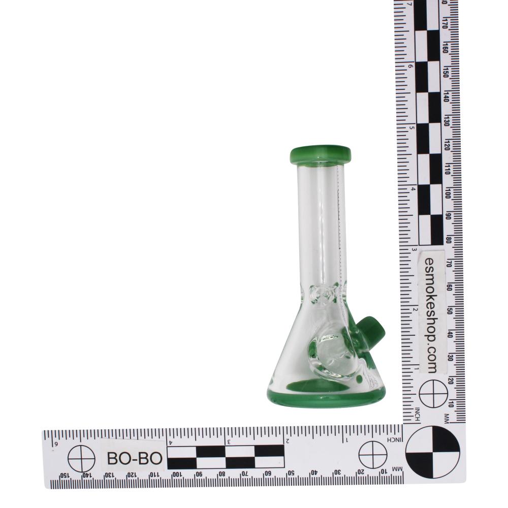 Mini Beaker Dry Hand Pipe-Dark Green