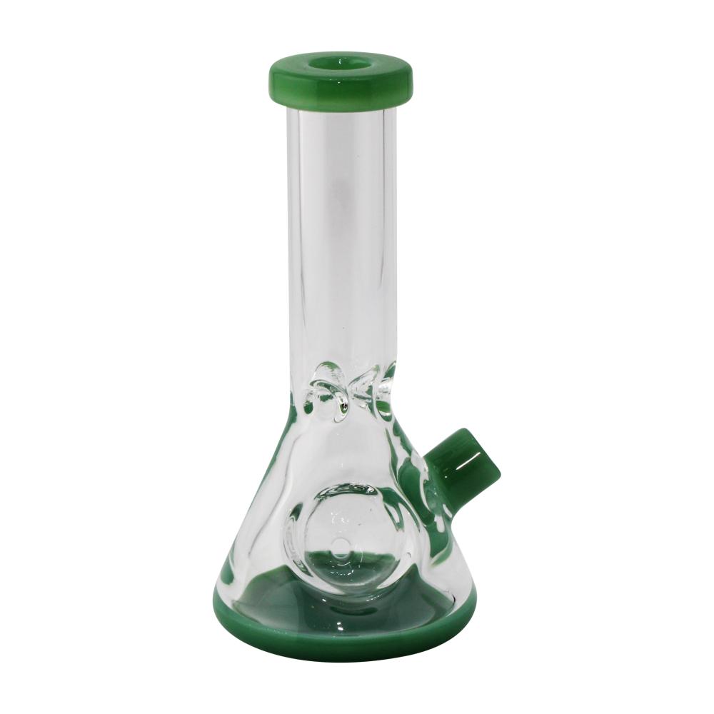 Mini Beaker Dry Hand Pipe-Dark Green