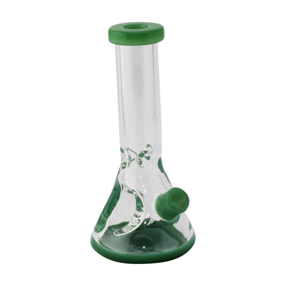 Mini Beaker Dry Hand Pipe-Dark Green