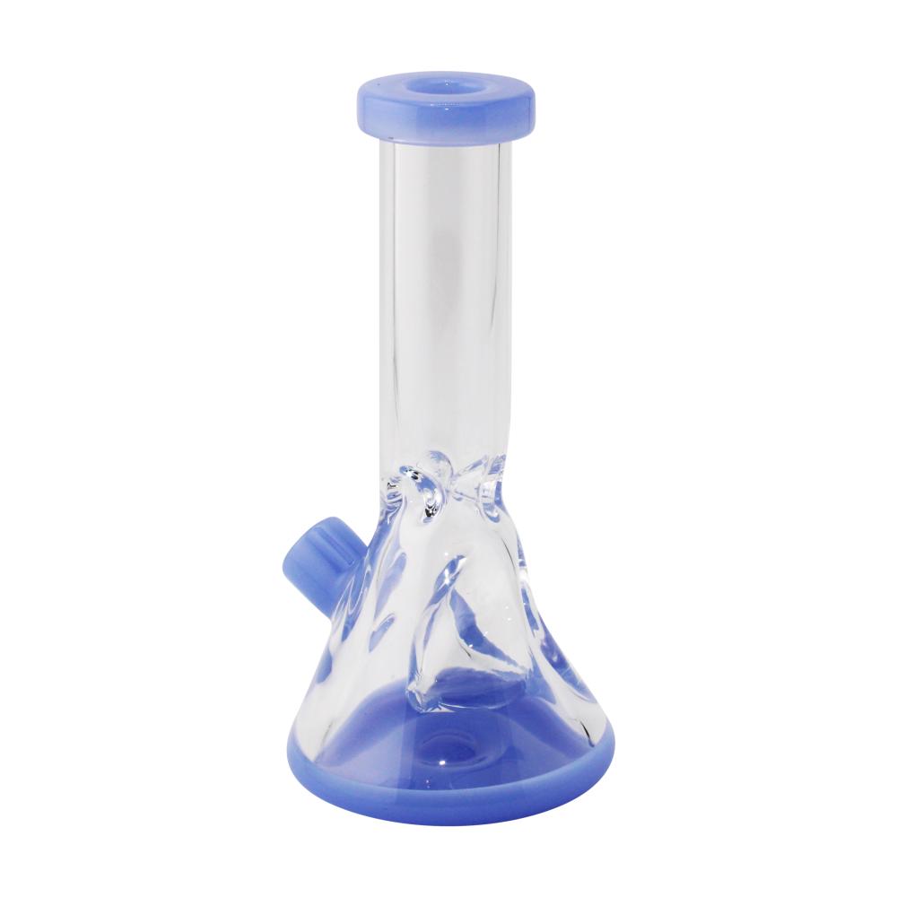 Mini Beaker Dry Hand Pipe-Light Blue