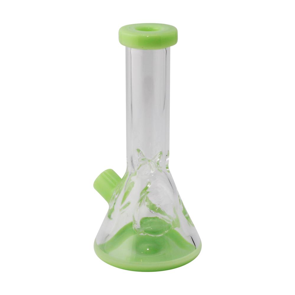 Mini Beaker Dry Hand Pipe-Light Green