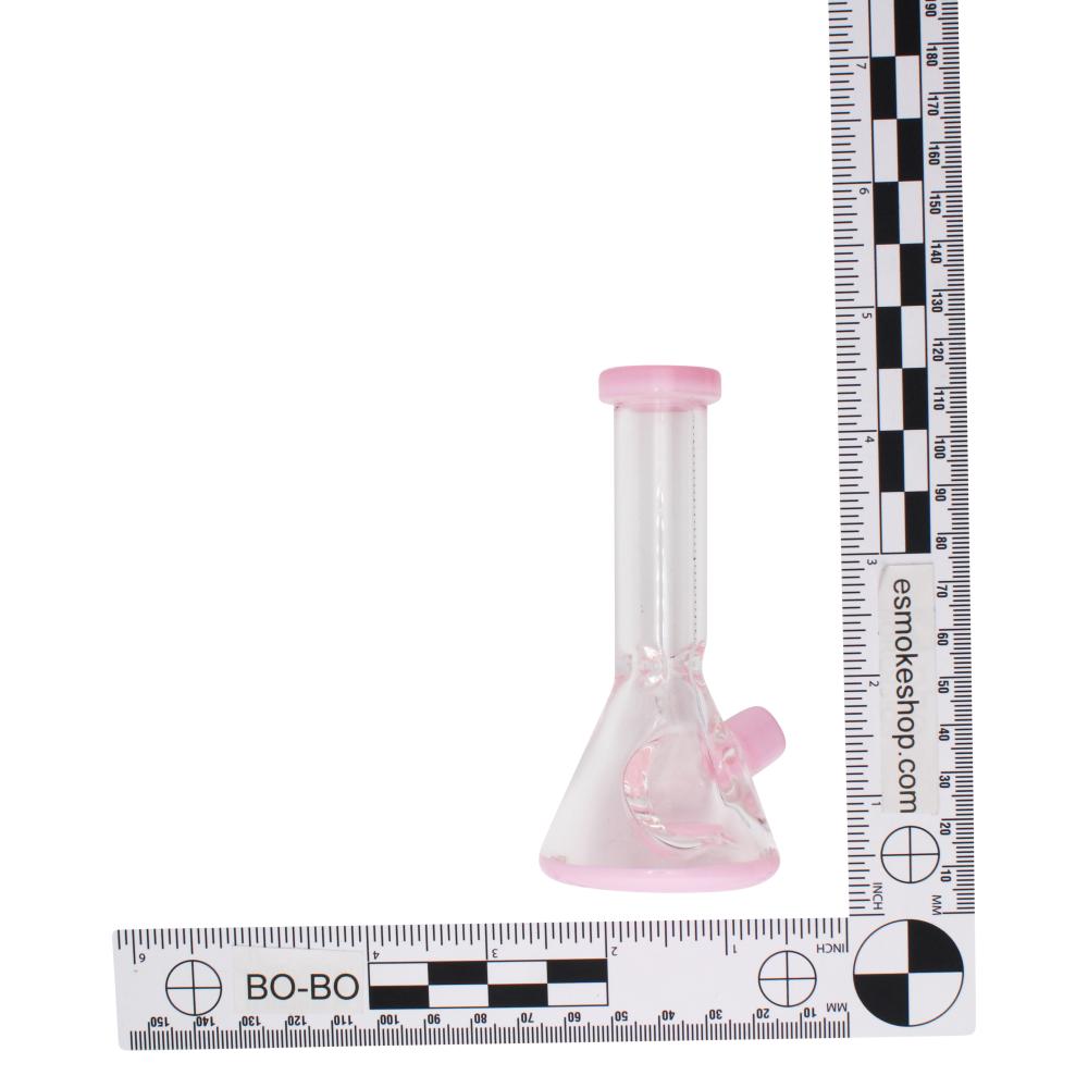 Mini Beaker Dry Hand Pipe-Pink